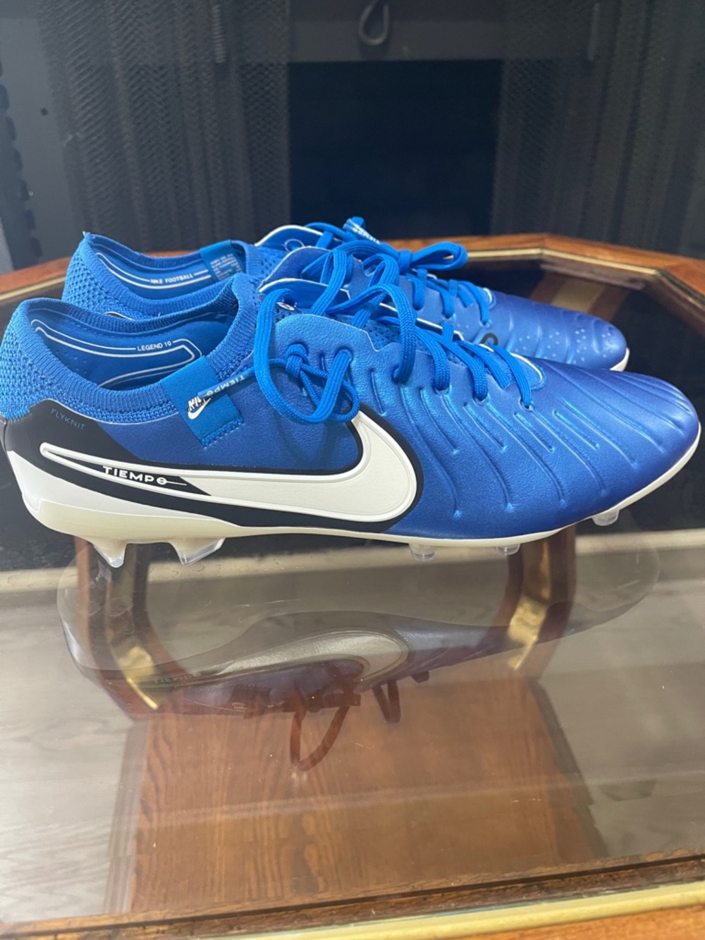 Nike Tiempo Men’s Royal Blue & White Soccer Cleats